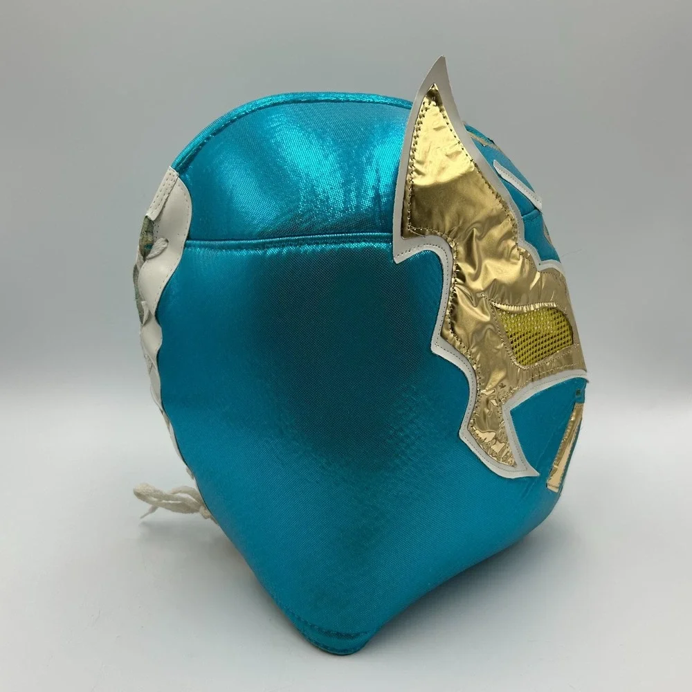 Lucha Libre Blue & Gold Wrestling Mask - Sin Cara - Made in Mexico, Adult Size‎